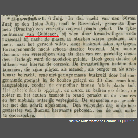 Nieuwe Rotterdamsche Courant, 11 juli 1852