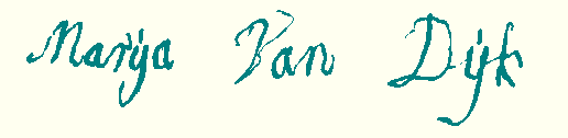 handtekening M.D. van Dijk