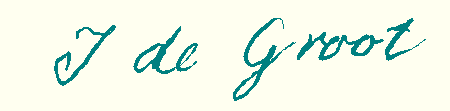 handtekening J.H. de Groot