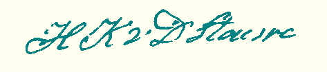 handtekening H.K. van de Stouwe