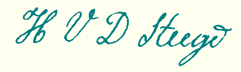 handtekening H.J. van der Steege