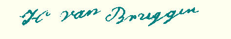 handtekening H.G. van Bruggen