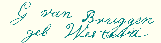 handtekening G.G. Westera