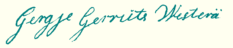 handtekening G.G. Westera