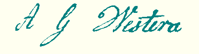 handtekening A.G. Westera (Hestera)