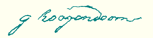 handtekening G. Hoogendoorn