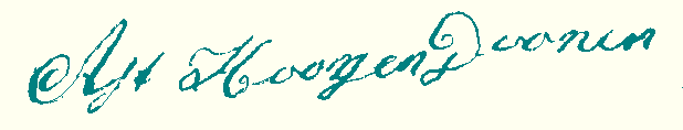 handtekening A. Hoogendoorn