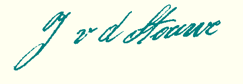 handtekening J. van der Stouwe