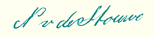 handtekening N. van der Stouwe