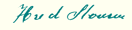 handtekening H. van der Stouwe