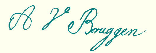 handtekening A.H. van Bruggen