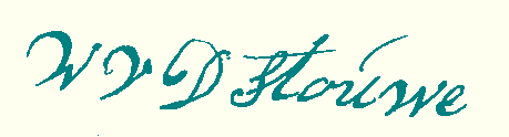 handtekening W.K. van der Stouwe