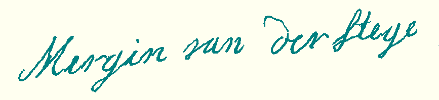 handtekening M.J. van der Stege