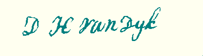 handtekening D.H. van Dijk