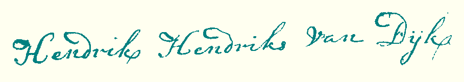 handtekening H.H. van Dijk