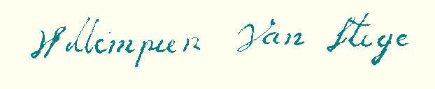 handtekening W.J. van der Stege