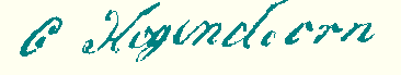 handtekening C. Hoogendoorn