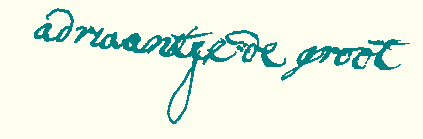 handtekening A.M. (de) Groot