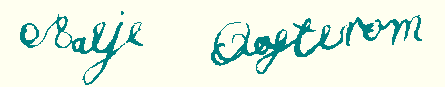 handtekening A. Oostrum