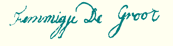 handtekening F. de Groot