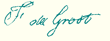 handtekening F. de Groot