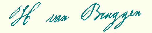 handtekening H. van Bruggen