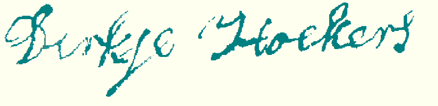 handtekening D. Hoekert