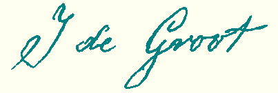 handtekening J. de Groot