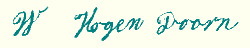 handtekening W. Hoogendoorn