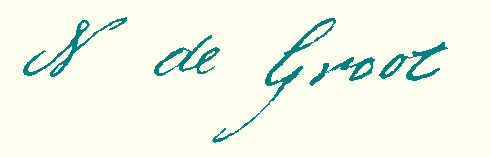 handtekening N. de Groot