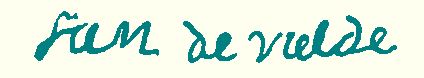 handtekening W.S. de Velde
