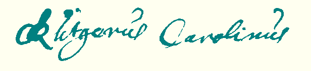 handtekening R. Carol(in)us