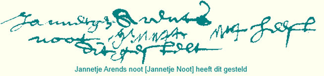 handtekening J.A. Noot